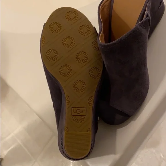 UGG Lively Wedge Peep Toe Sandal-size 8 - Picture 6 of 6